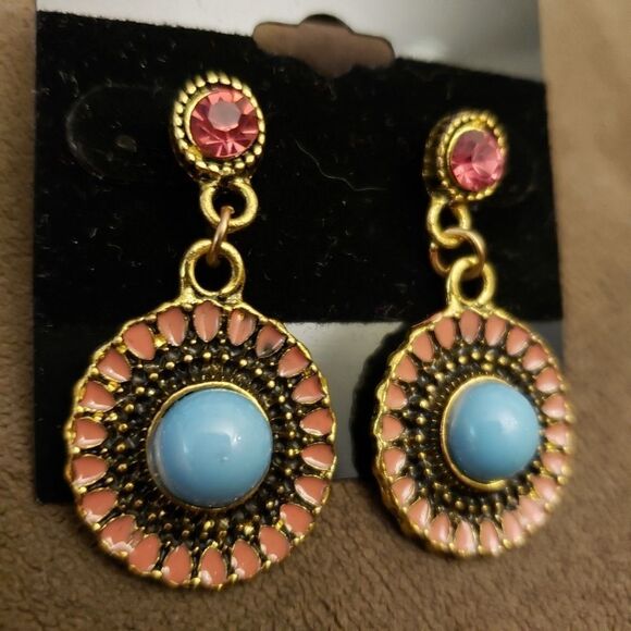 Bohemian Stud Dangle Earring NWT - Picture 2 of 5